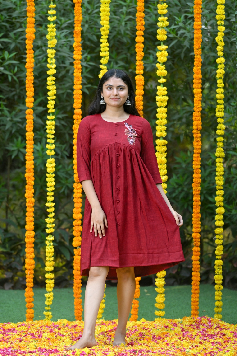 Maroon Feather